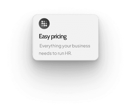 Easy pricing card