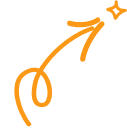 Decorative orange icon