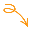 Decorative arrow connecting mission and values